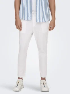 ONSLINUS CROP 0007 COT LIN PNT NOOS bright white