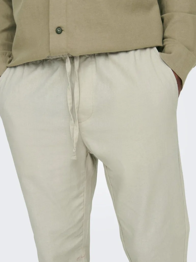 ONSLINUS CROP 0007 COT LIN PNT NOOS silver lining