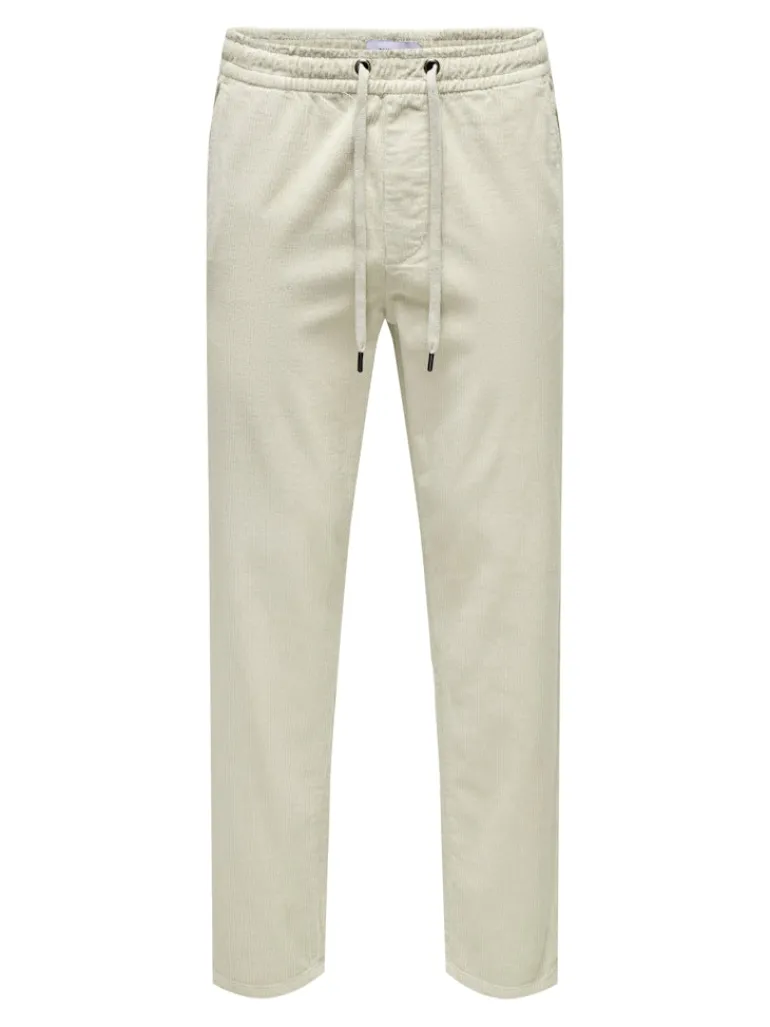ONSLINUS TAP CORDUROY 0185 PANT NOOS silver lining