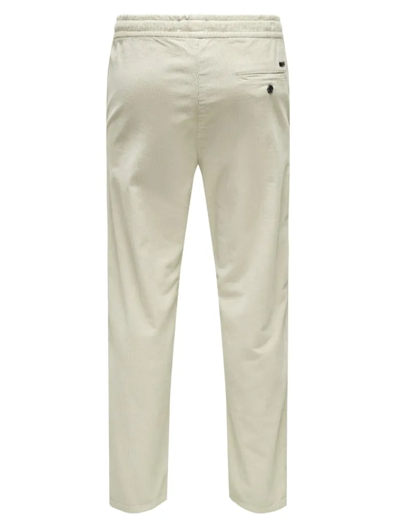 ONSLINUS TAP CORDUROY 0185 PANT NOOS silver lining