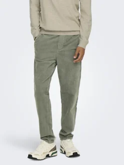 ONSLINUS TAP CORDUROY 0185 PANT NOOS castor gray
