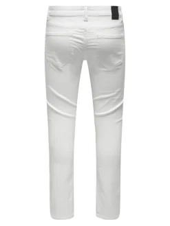 ONSLOOM LIFE SLIM TWILL 4452 PANT white