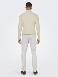 ONSLOOM LIFE SLIM TWILL 4452 PANT white