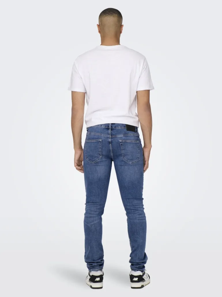 ONSLOOM SLIM MB 6756 MAT DNM NOOS medium blue denim