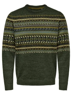 ONSLUDVIG 7 CHEST JAQ KNIT deep depths