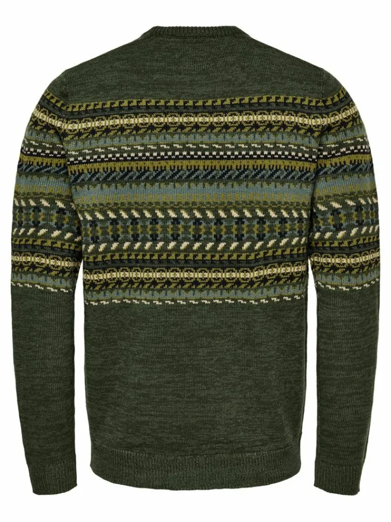 ONSLUDVIG 7 CHEST JAQ KNIT deep depths