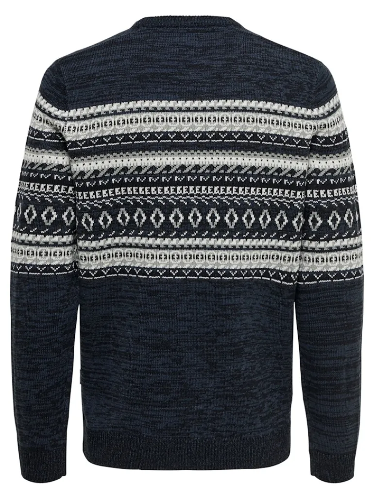 ONSLUDVIG 7 CHEST JAQ KNIT phantom