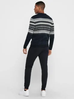 ONSLUDVIG 7 CHEST JAQ KNIT phantom