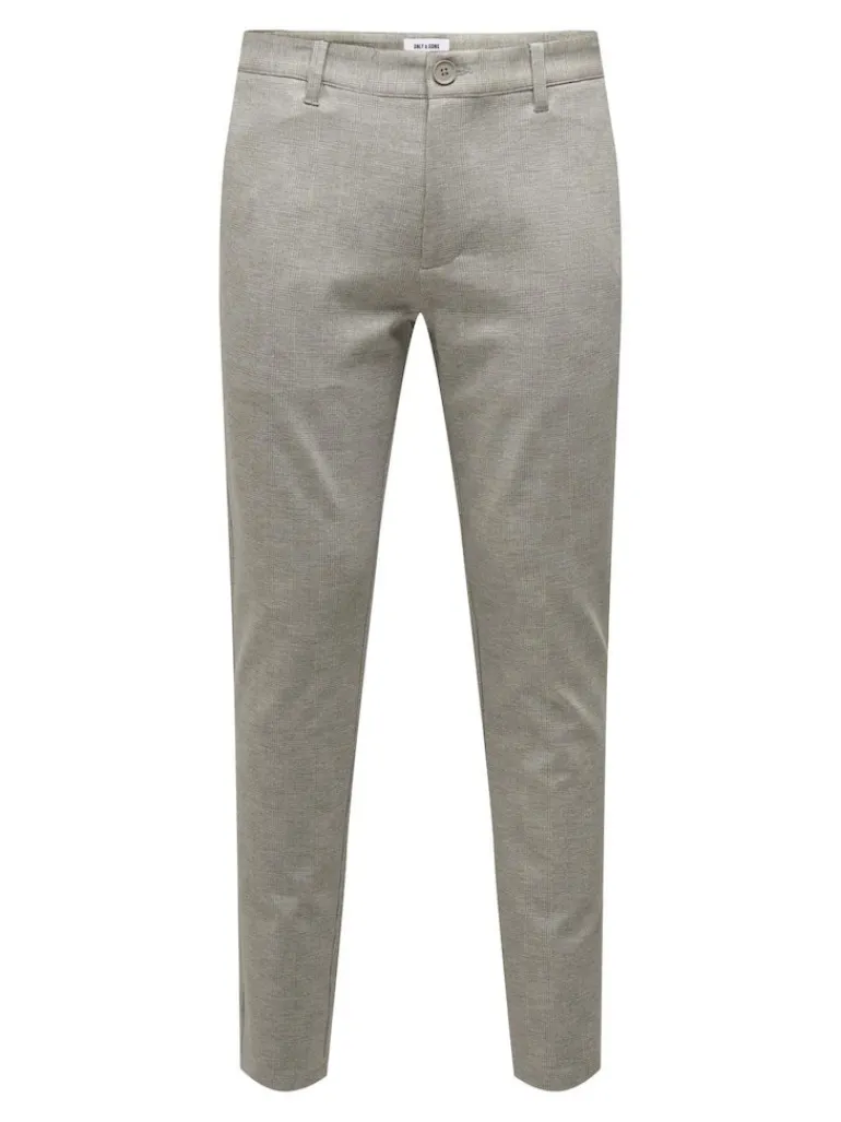 ONSMARK SLIM CHECK 020919 PANT NOOS chinchilla