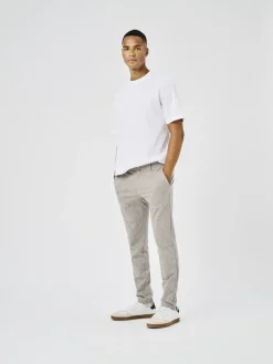 ONSMARK SLIM CHECK 020919 PANT NOOS chinchilla