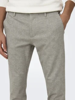 ONSMARK SLIM CHECK 020919 PANT NOOS chinchilla