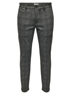 ONSMARK SLIM CHECK PANTS 9887 NOOS black