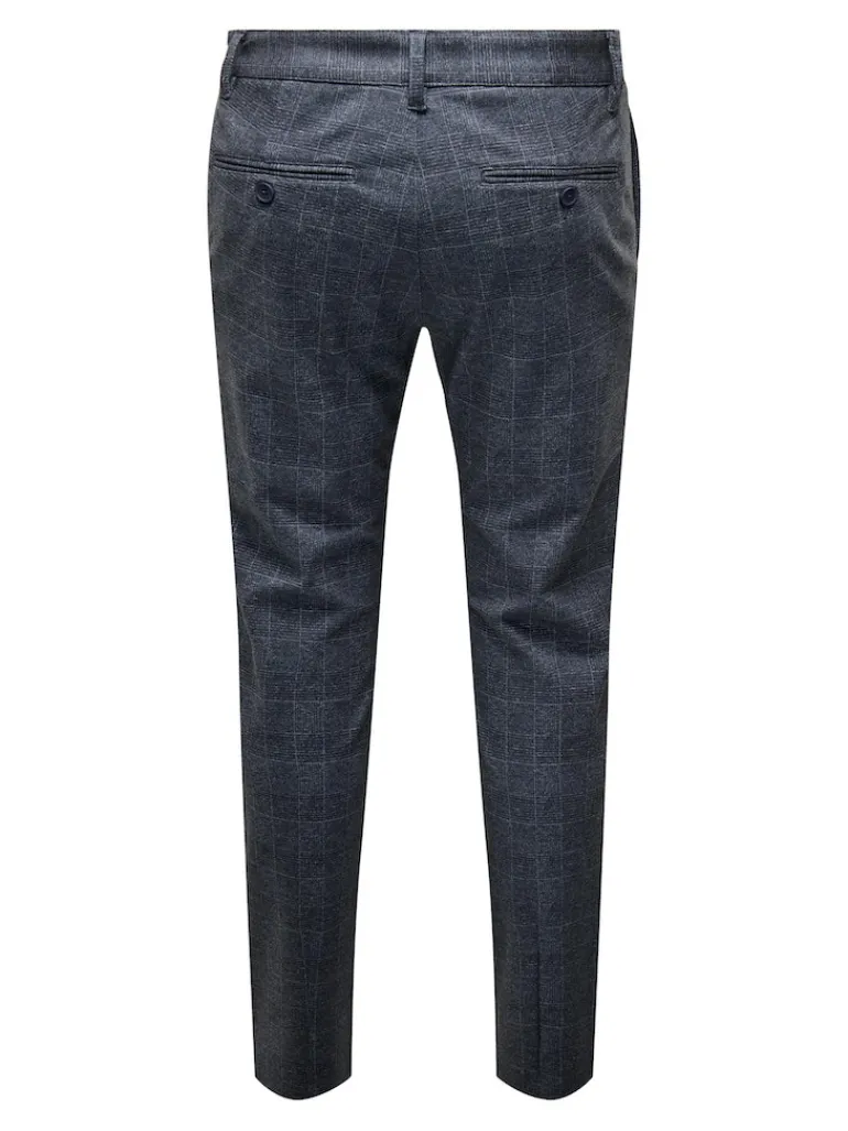 ONSMARK SLIM CHECK PANTS 9887 NOOS dress blues
