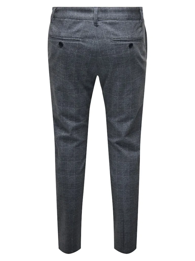 ONSMARK SLIM CHECK PANTS 9887 NOOS dress blues