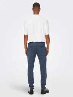 ONSMARK SLIM CHECK PANTS 9887 NOOS dress blues