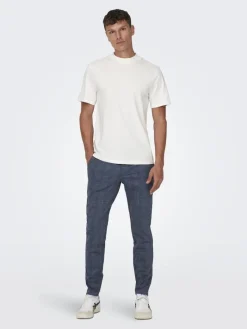 ONSMARK SLIM CHECK PANTS 9887 NOOS dress blues