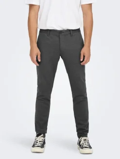 ONSMARK SLIM HERRINGBONE 2911 PANT NOOS black