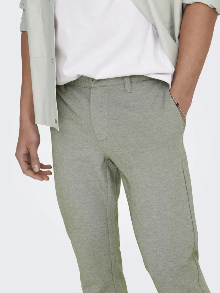 ONSMARK SLIM TAP 0209 MELANGE PANT NOOS olive night