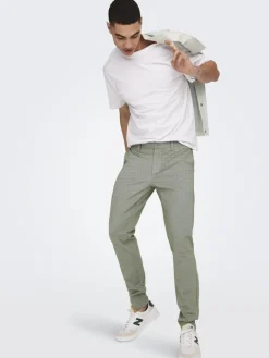 ONSMARK SLIM TAP 0209 MELANGE PANT NOOS olive night