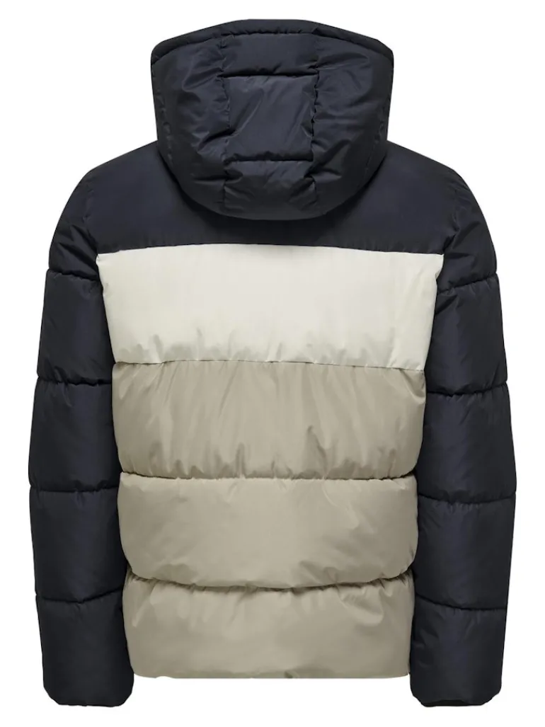 ONSMELVIN LIFE HOOD PUFFER JACKET OTW VD dark navy