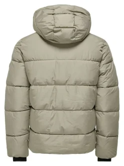 ONSMELVIN LIFE HOOD PUFFER JACKET OTW VD vintage khaki