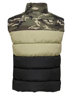 ONSMELVIN LIFE PUFFER VEST OTW VD olive night