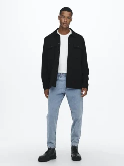 ONSNEWKODYL OVERSHIRT SWEAT NOOS black
