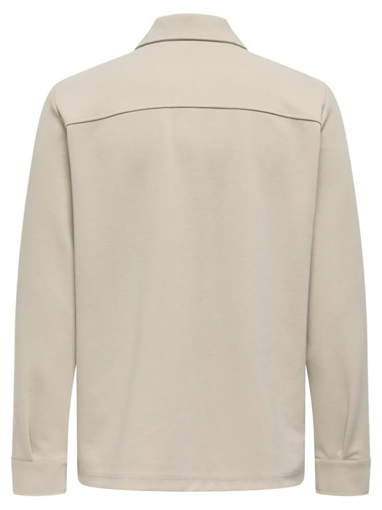 ONSNEWKODYL OVERSHIRT SWEAT NOOS silver lining