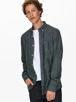 ONSNIKO LS MELANGE SHIRT peat