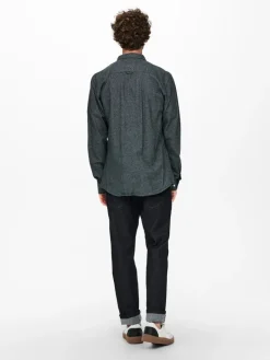 ONSNIKO LS MELANGE SHIRT peat