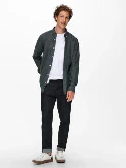 ONSNIKO LS MELANGE SHIRT peat