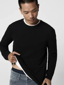 ONSPANTER REG 12 STRUC CREW KNIT NOOS black