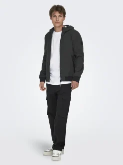 ONSRAY LIFE 0020 RIBSTOP CARGO PANT NOOS black