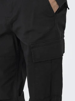 ONSRAY LIFE 0020 RIBSTOP CARGO PANT NOOS black