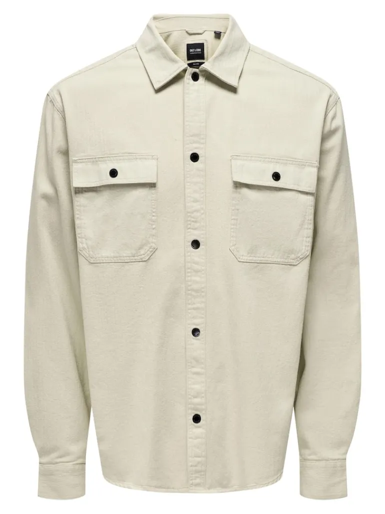 ONSTEAM RLX FABRIC MIX LS SHIRT moonstruck