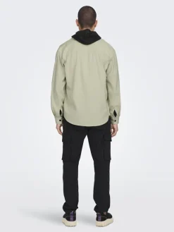 ONSTEAM RLX FABRIC MIX LS SHIRT moonstruck