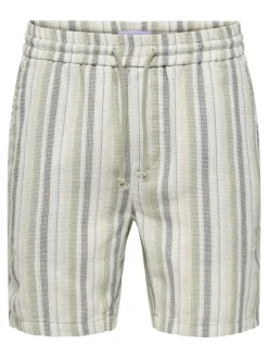 ONSTREV LIFE REG STRU STRIPE SHORTS NOOS seagrass