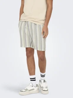 ONSTREV LIFE REG STRU STRIPE SHORTS NOOS seagrass