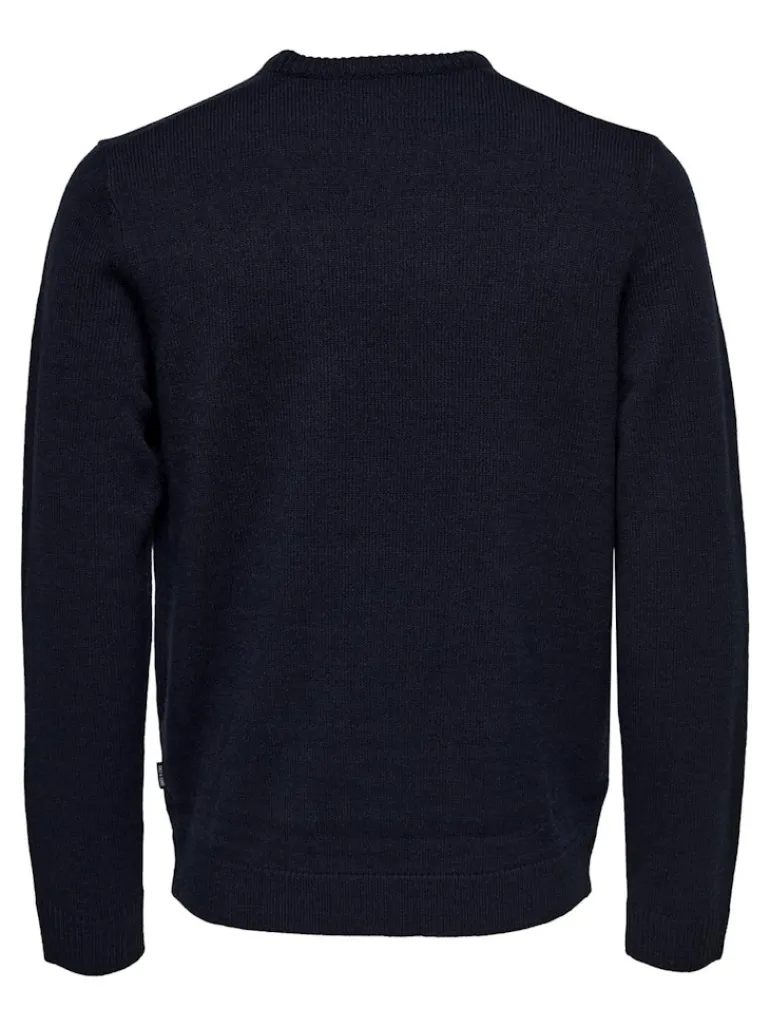 ONSXMAS REG FUNNY CREW KNIT dark navy