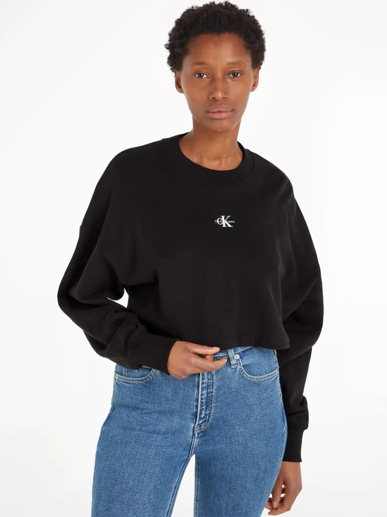 OPEN BACK CREW NECK ck black