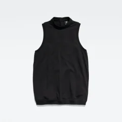 Open back knit dk black