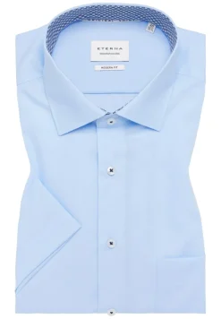 Original Shirt Popeline Kurzarm hellblau