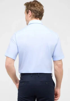 Original Shirt Popeline Kurzarm hellblau