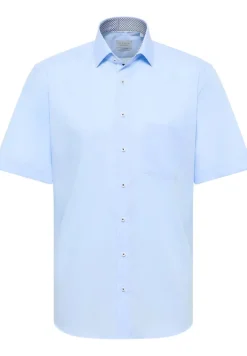 Original Shirt Popeline Kurzarm hellblau