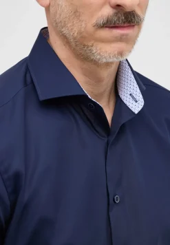 Original Shirt Popeline Kurzarm navy