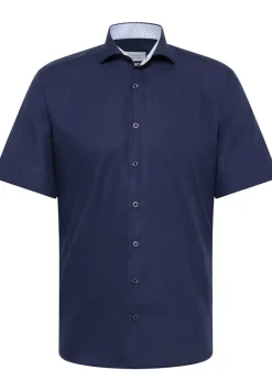 Original Shirt Popeline Kurzarm navy