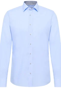 Original Shirt Popeline Langarm hellblau