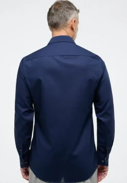 Original Shirt Popeline Langarm navy