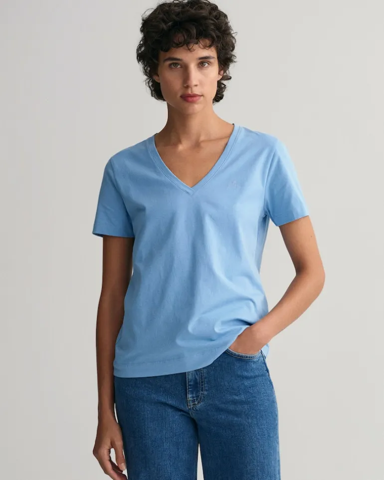 Original V-Neck T-Shirt gentle blue
