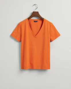 Original V-Neck T-Shirt pumpkin orange